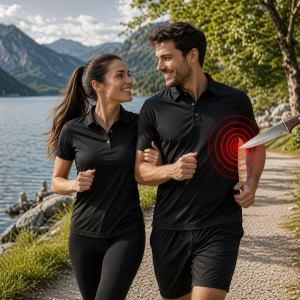 Black Soft Cut-Resistant Polo Shirt