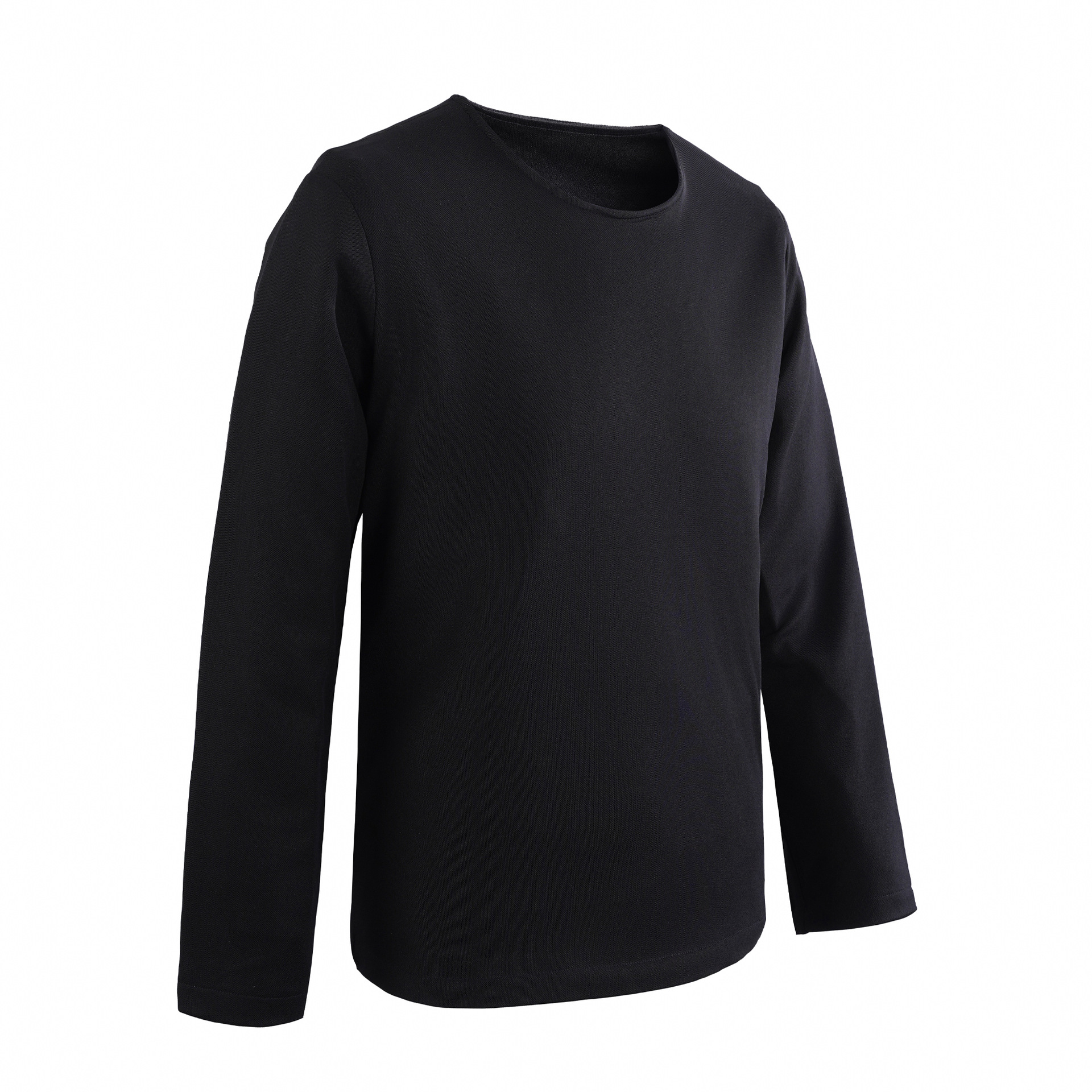 Black Soft Cut-Resistant Long-Sleeve Shirt