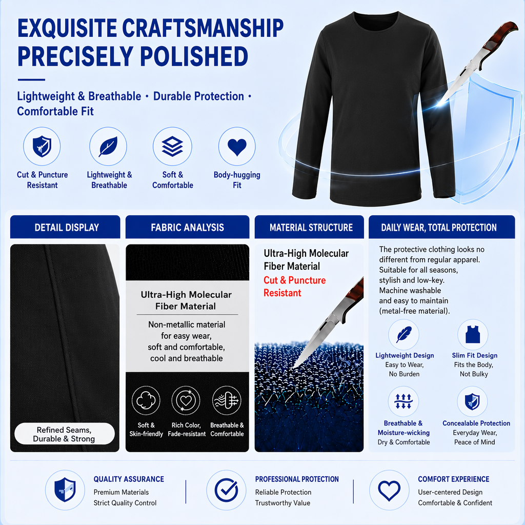 black slash resistant long sleeve shirt product details