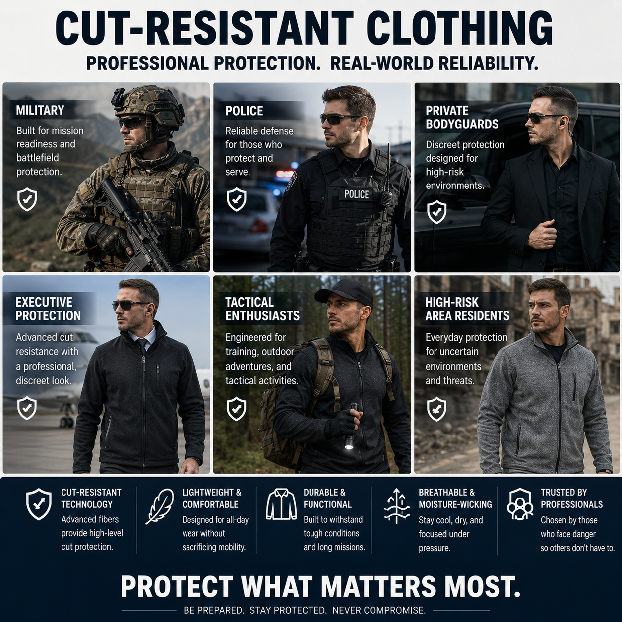Cut-Resistant Gear Designed to Help Protect Your Life,Professional Protection