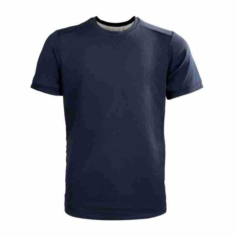 Navy Blue Short-Sleeve Invisible Cut-Resistant Shirt