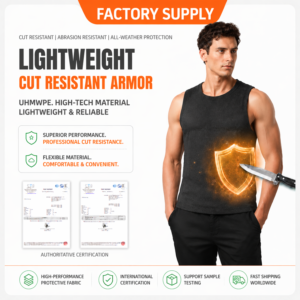 Light Armor – Black Dual-Layer Cut and Puncture-Resistant Vest