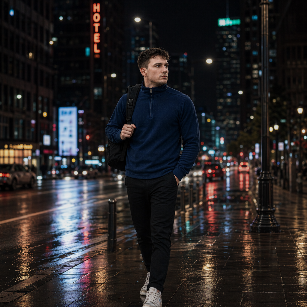Navy Blue Lightweight Cut-Resistant Hoodie