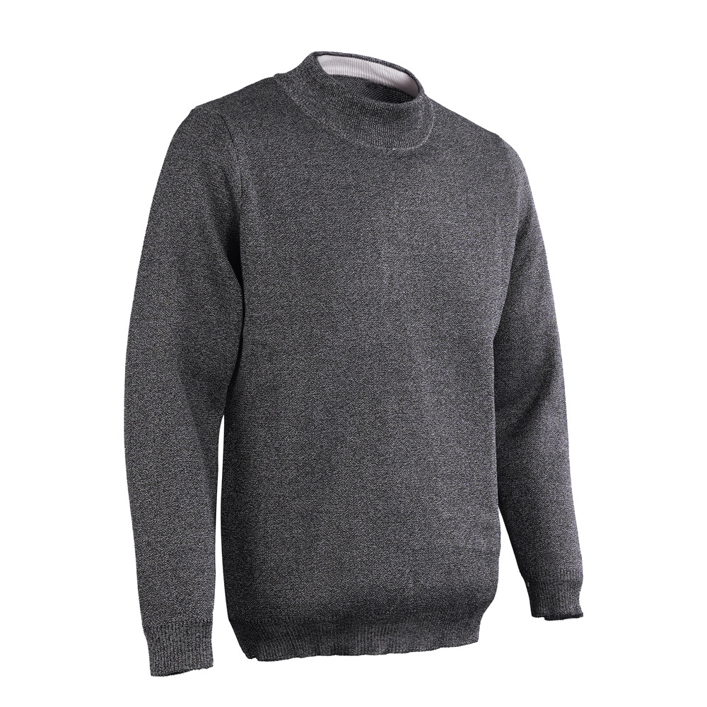 Gray Outdoor Light Armor Cut-Resistant Half-Turtleneck Shirt
